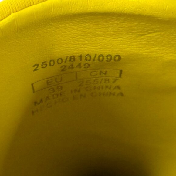 Zara Pointy Toe Slingback Flats with Rhinestone Embellishment Yellow 39 US 8 - Picture 8 of 9